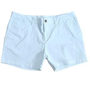 Faded Glory White Chino Bermuda Shorts 16
